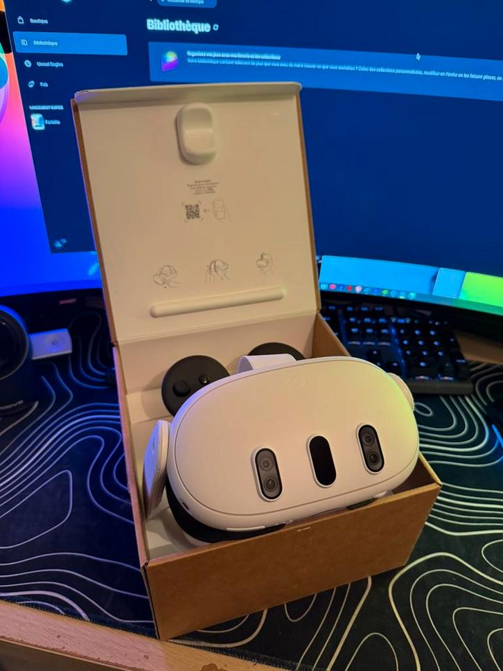 Oculus Meta Quest 3 VR-headset, Games en Spelcomputers, Virtual Reality, Zo goed als nieuw, Ophalen