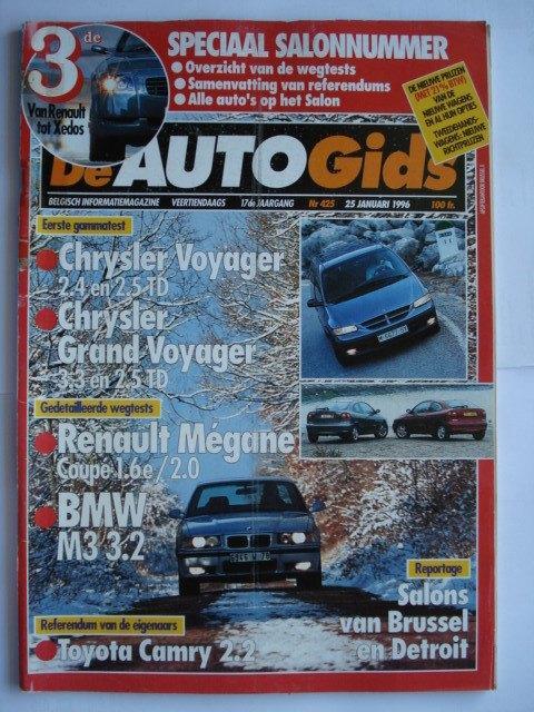 AutoGids 425 BMW M3 Chrysler Voyager Renault Mégane Coupé, Boeken, Auto's | Folders en Tijdschriften, Gelezen, Algemeen, Verzenden
