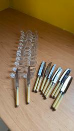 12 couteaux à beurre et support couvert, Enlèvement ou Envoi, Comme neuf