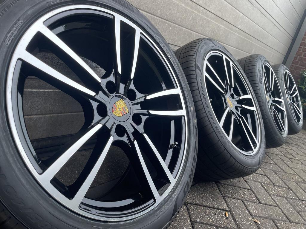 21 inch Porsche Cayenne S 9Y E-Hybrid Turbo velgen banden, Neuf, Pneus et Jantes, 285 mm, Véhicule de tourisme