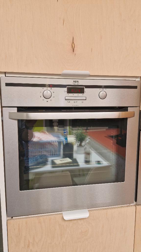 AEG heteluchtoven, Elektronische apparatuur, Ovens, Gebruikt, Inbouw, Oven met grill, 45 tot 60 cm, 45 tot 60 cm, Ophalen