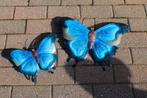 papillon (2) murale bleu en fer forgé, Jardin & Terrasse, Enlèvement ou Envoi, Neuf