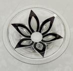 Val Saint Lambert 1950 zwart bekleed kristallen tafelcentrum, Antiek en Kunst, Ophalen