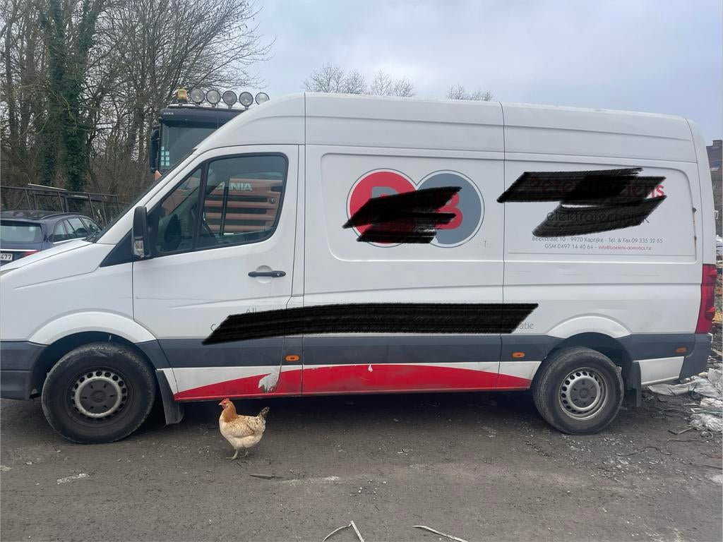 VW Crafter, Auto's, Bestelwagens en Lichte vracht, Euro 5, Volkswagen, Wit, 120 kW