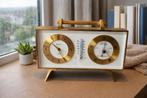 Vintage swiza desk klok met barometer weerstation, Audio, Tv en Foto, Weerstations en Barometers, Ophalen of Verzenden, Weerstation