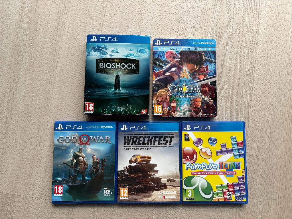 5 x PS4 games, Ophalen of Verzenden, Gebruikt