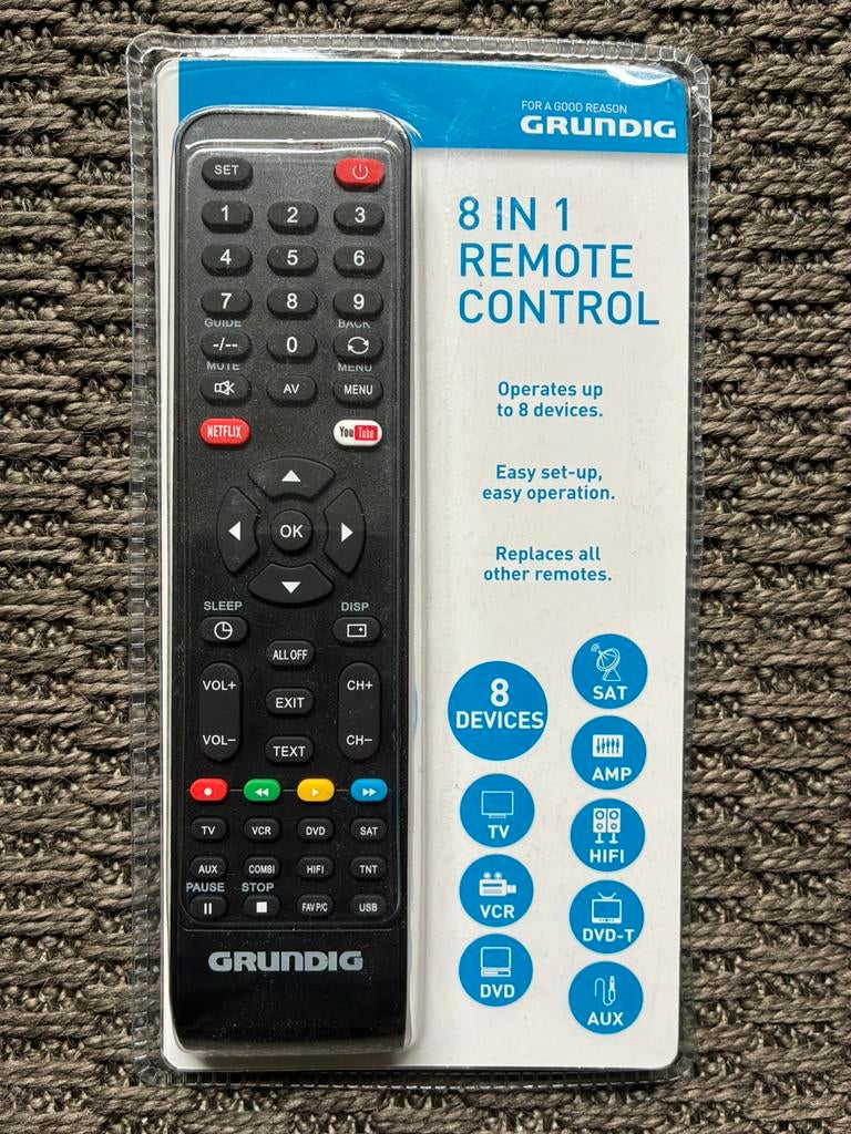Universele afstandsbediening Grundig NIEUW, Ophalen of Verzenden, Nieuw