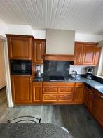 Bestaande keuken + Eilandje + apparatuur 2,9x2,2x0.9 m, Maison & Meubles, Cuisine | Cuisines complètes, Bois, Brun, Enlèvement