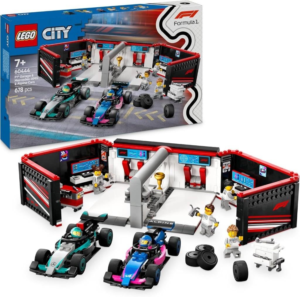 Neuf - Lego Garage de F1 et voitures Mercedes-AMG et Alpine, City, Lego, Nieuw, Ophalen of Verzenden