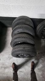 Quatre pneus hiver et jantes, Autos : Pièces & Accessoires, Pneus & Jantes, Pneus et Jantes, Pneus hiver, Enlèvement, Utilisé