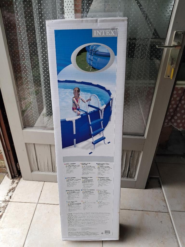 Zwembadladder, Tuin en Terras, Zwembad-toebehoren, Ophalen, Zo goed als nieuw, Ladder