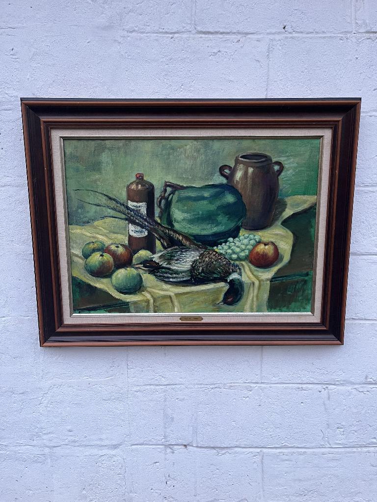 Olieverfschilderij stilleven – gesigneerd Paul De Coninck, Ophalen