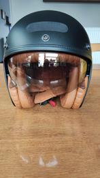 SCORPION Belfast Luxe Solid matzwarte jethelm, Jethelm, L, Tweedehands, Ophalen