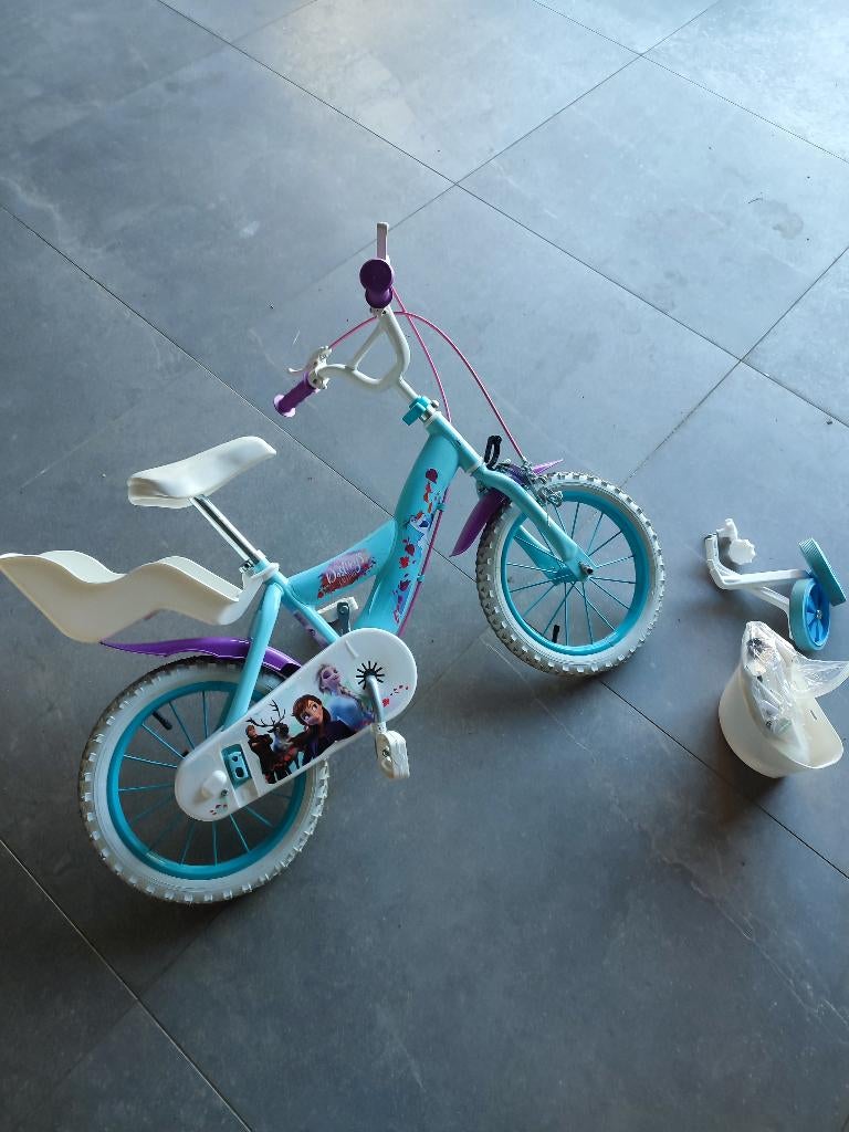 Vélo reine des neiges, Vélos & Vélomoteurs, Enlèvement, Comme neuf, 14 pouces ou moins, Autre