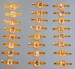 24 bagues cigare thème peuple du monde, Enlèvement ou Envoi, Utilisé, Bagues de cigare