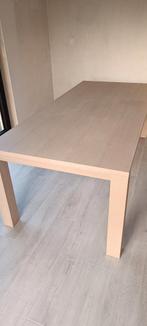 Table familiale et vitrine en chêne massif blanchi CREST, Maison & Meubles, Cinq personnes ou plus, Enlèvement, Utilisé, Chêne