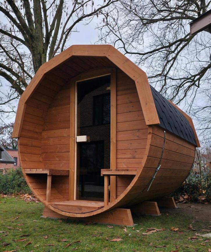 2,5M Barrel Sauna Gratis Levering en Plaatsing, Sport en Fitness, Sauna, Ophalen of Verzenden