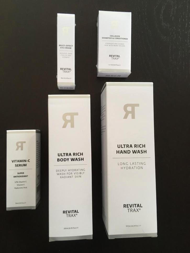 Revitaltrax verzorgingsproducten (nieuw) setje, Bijoux, Sacs & Beauté, Beauté | Soins du visage, Neuf, Soins, Tout le visage, Enlèvement ou Envoi