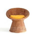 Vintage French Bamboo Boho Chair 1970, Enlèvement, Maison et Meubles