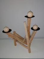 kandelaar met kaarsen, Huis en Inrichting, Ophalen, Zo goed als nieuw, Kandelaar