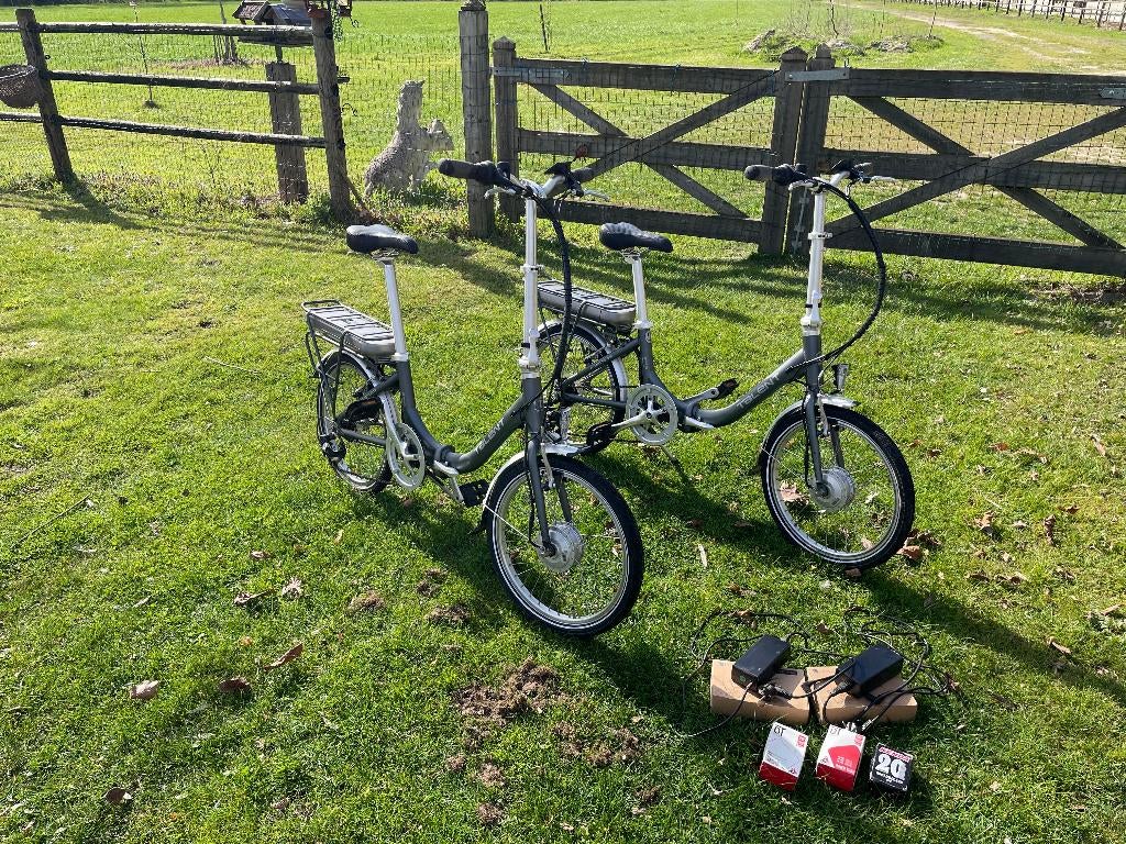 2 Electrische plooifietsen Talent Zo goed als Nieuw, Enlèvement, Comme neuf, 30 à 50 km par batterie, Autres marques