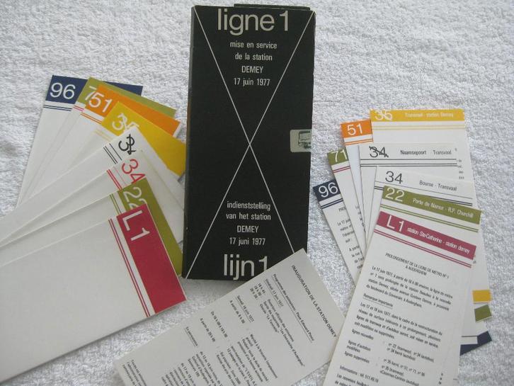 STIB MIVB – Demey - 1977 – rare et collector, Collections, Trains & Trams, Tram, Enlèvement ou Envoi