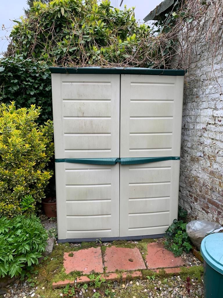 Tuinhuisje, Tuin en Terras, Bergingen en Tuinkasten, Ophalen, Gebruikt, Kunststof, Containerberging