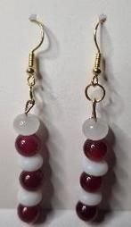 „Kersenrode” oorbellen, Handtassen en Accessoires, Oorbellen, Hangers, Verzenden, Nieuw, Rood