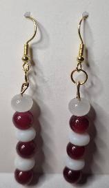 Boucles d'oreilles "Rouge cerise", Bijoux, Sacs & Beauté, Boucles d'oreilles, Neuf, Pendantes, Or, Rouge, Envoi