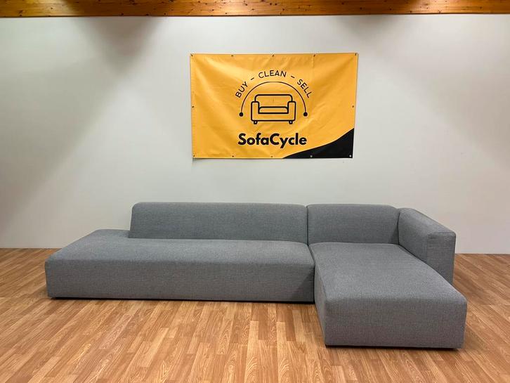 Blauwe hoekzetel - SofaCycle - Levering - Gereinigd, Huis en Inrichting, Zetels | Voetbanken en poefs, Zo goed als nieuw, Ophalen of Verzenden