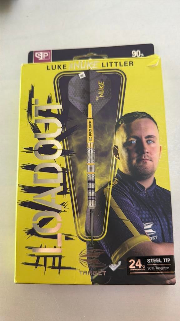 Dartpijlen luke littler, Sport en Fitness, Darts, Ophalen, Zo goed als nieuw