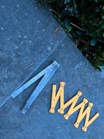 VINTAGE DUIMSTOK PLOOIMETER VOUWMETER 1 METER LE CYGNE, Ophalen of Verzenden, Zo goed als nieuw, Afstand