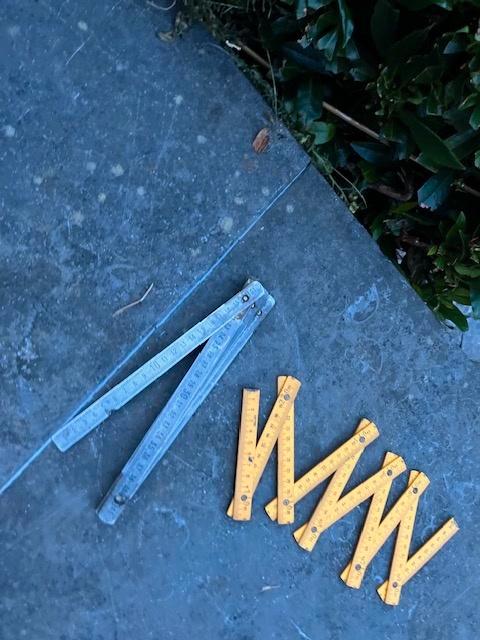 RÈGLE PLIANTE VINTAGE, MÈTRE PLIANT, 1 MÈTRE, LE CYGNE, Bricolage & Construction, Instruments de mesure, Comme neuf, Distance