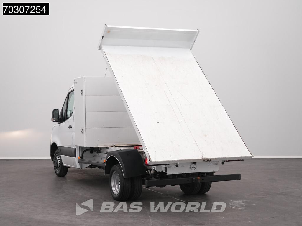 Mercedes Sprinter 515 CDI Kipper met Kist Dubbellucht 3,5t T, Auto's, Stof, Gebruikt, 4 cilinders, Wit