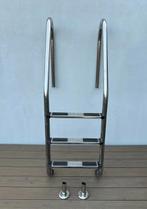 Zwembadtrap Inox 3 treden, Tuin en Terras, Zwembad-toebehoren, Ophalen, Gebruikt, Ladder