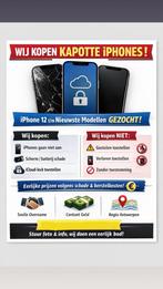 Iphones met schade gezocht voor overname., Telecommunicatie, Mobiele telefoons | Apple iPhone, Ophalen, Niet werkend, Zonder abonnement