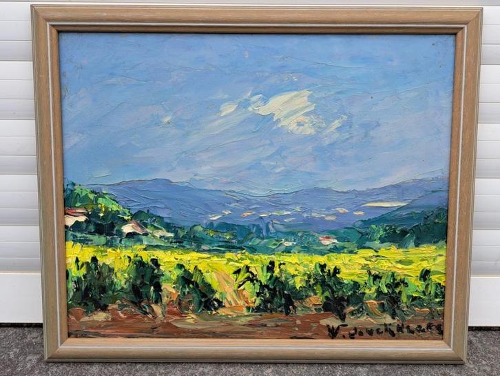 Huile sur panneau signe Walter jonckheere, Antiek en Kunst, Kunst | Schilderijen | Klassiek, Ophalen of Verzenden