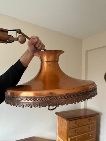Vintage koperen hanglamp beschikbaar voor biedingen