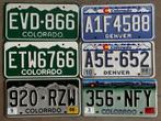 Kenteken USA nummerplaat COLORADO X 6, Verzamelen, Ophalen of Verzenden