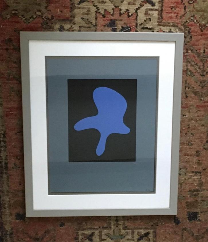 1958 zeefdruk papier “La Petite Figure de Grasse” Jean Arp, Antiek en Kunst, Kunst | Litho's en Zeefdrukken, Ophalen