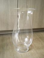Glazen vaas / windlicht met bolle buik 40 cm, Huis en Inrichting, Woonaccessoires | Vazen, Gebruikt, Overige kleuren, Ophalen of Verzenden
