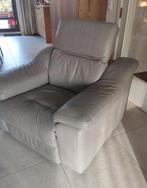 Elektrische fauteuil, warmgrijs leder, Enlèvement