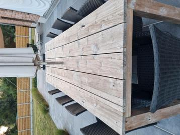 Teaken tuintafel 300x100cm, Enlèvement, Utilisé