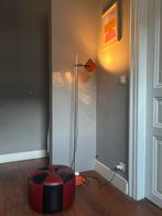 Space Age vloerlamp met oranje kap – 1970s, Ophalen, Gebruikt, Metaal, Space age