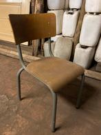 Lot vintage schoolstoelen, Ophalen, Gebruikt, Metaal, Vijf, Zes of meer stoelen