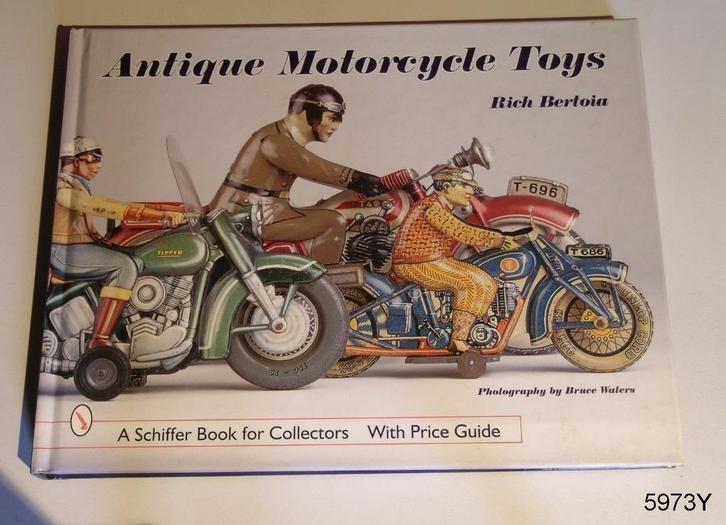 ANTIQUE MOTORCYCLE TOYS - ANCIENNES MOTOS JOUETS, Hobby en Vrije tijd, Modelauto's | 1:43, Zo goed als nieuw, Overige typen, Ophalen of Verzenden
