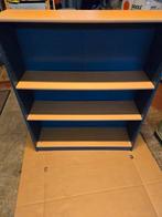 Boekenkast blauw en lichtbruin (ikea), Ophalen, Gebruikt