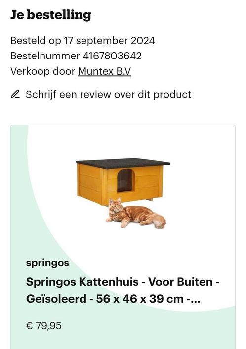 Buitenhok katten, Dieren en Toebehoren, Katten-accessoires, Zo goed als nieuw, Ophalen