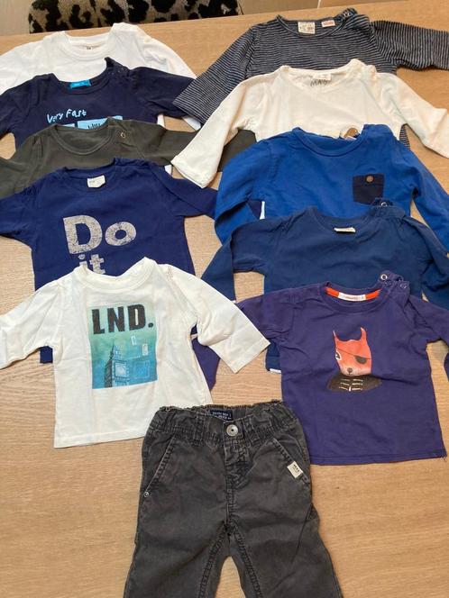 Pakket Babykleren 12 stuks T-shirts en br.(maat 74/9 maand), Kinderen en Baby's, Babykleding | Baby-kledingpakketten, Gebruikt