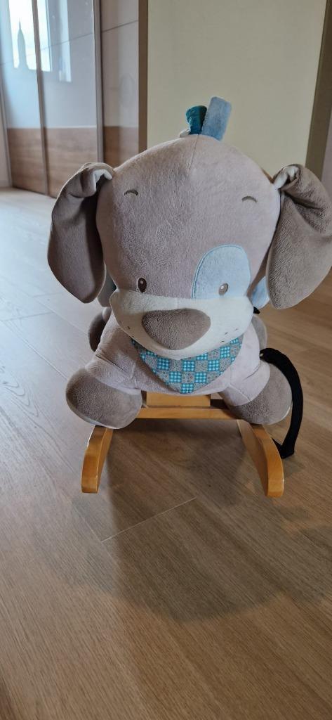 Schommeldier Nattou - olifant - Nieuwstaat -, Kinderen en Baby's, Speelgoed | Hobbelfiguren, Zo goed als nieuw, Ophalen